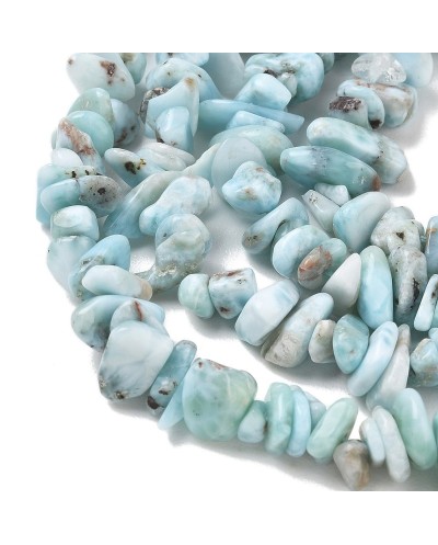 Larimar sieczka 4~12mm sznurek ok 40 cm