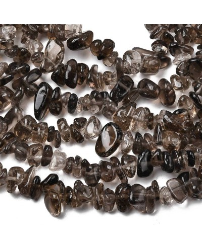 Kwarc dymny sieczka 5~8mm sznurek ok 80 cm