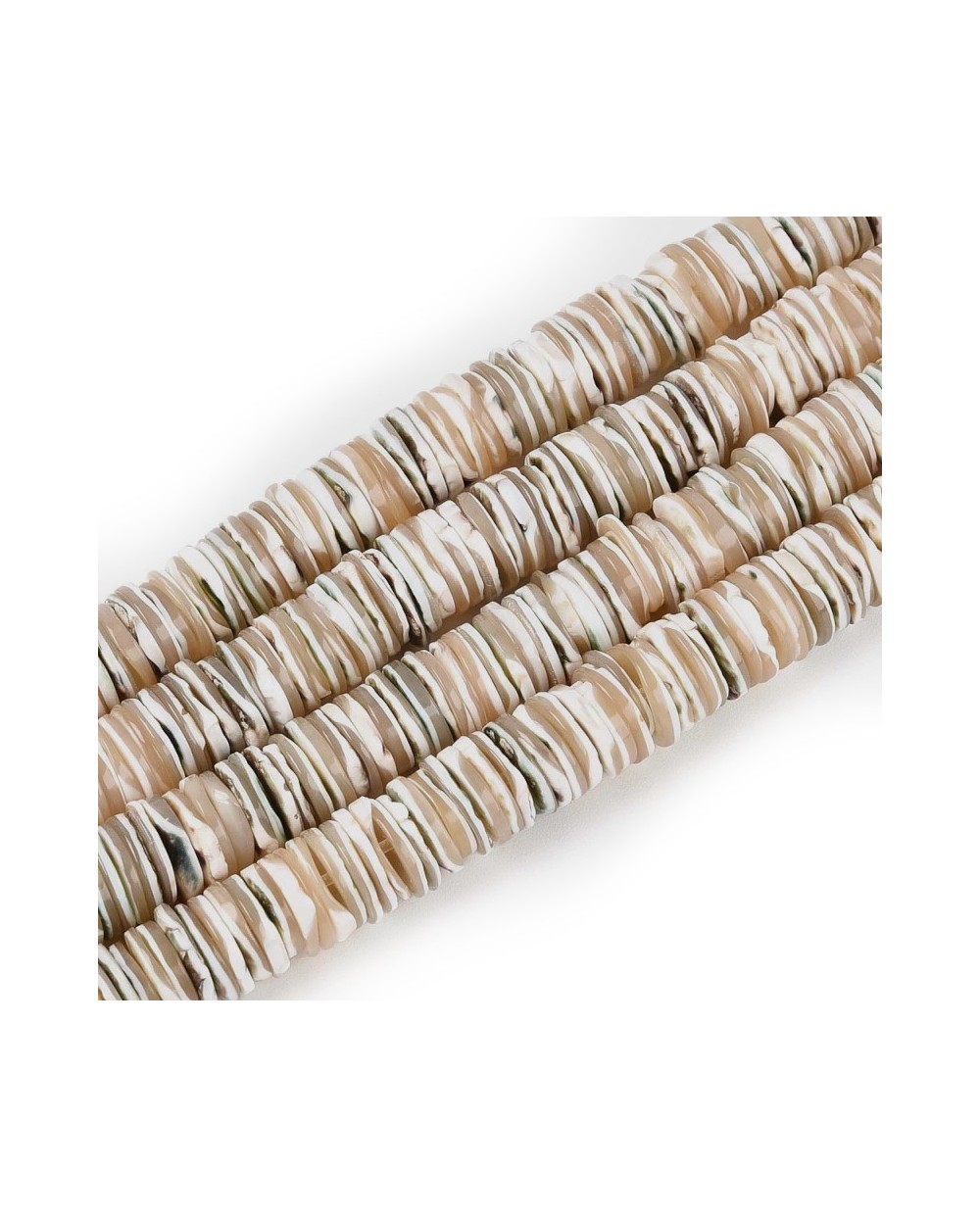 Muszla cięta dysk talarek oponka ok 7.5~8.5x1~2mm sznurek mix