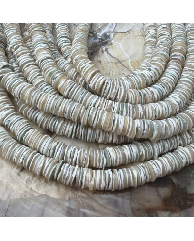 Muszla cięta dysk talarek oponka ok 7.5~8.5x1~2mm sznurek mix