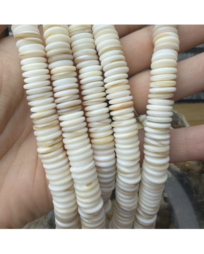 Muszla cięta dysk talarek oponka ok 10x2mm sznurek mix