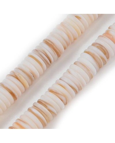 Muszla cięta dysk talarek oponka ok 10x2mm sznurek mix