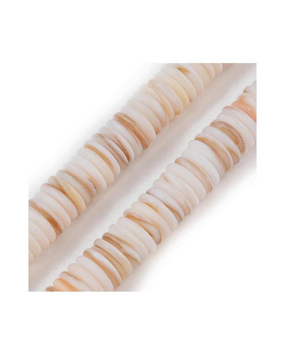 Muszla cięta dysk talarek oponka ok 10x2mm sznurek mix