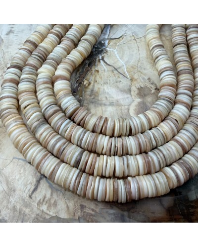 Muszla cięta dysk talarek oponka ok 9~10x1~2.5mm sznurek mix