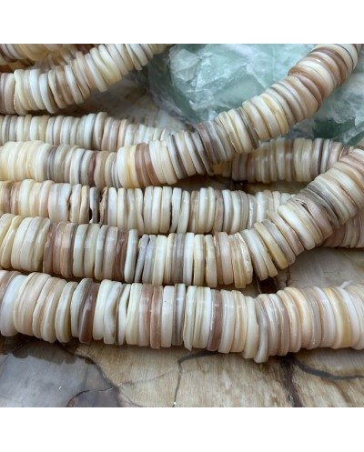 Muszla cięta dysk talarek oponka ok 9~10x1~2.5mm sznurek mix
