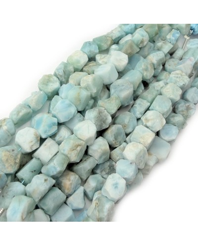 Kamień naturalny Larimar bryłka surowa ok 6-8mm sznurek