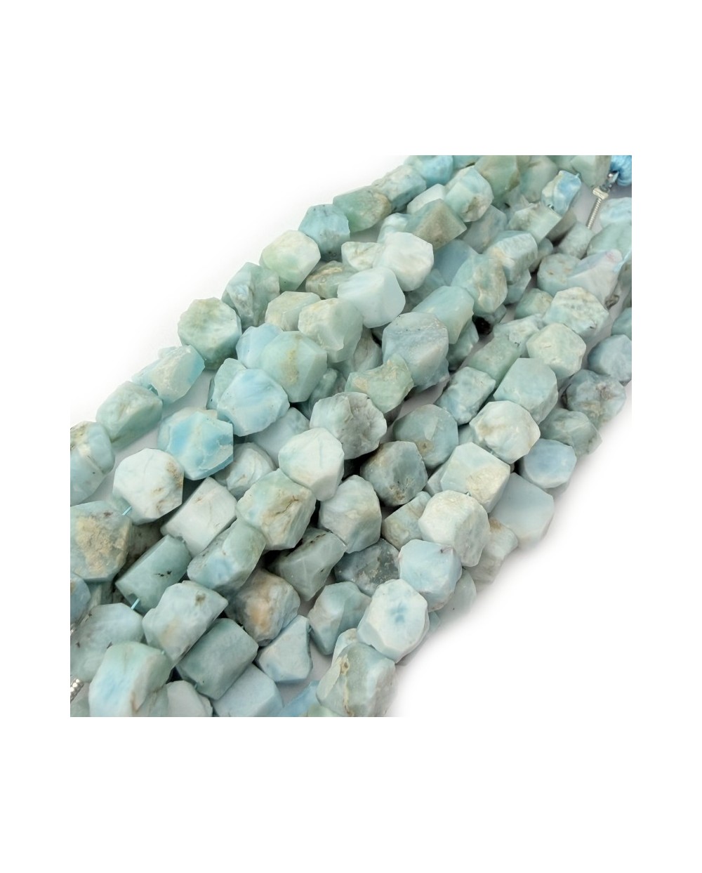 Kamień naturalny Larimar bryłka surowa ok 6-8mm sznurek