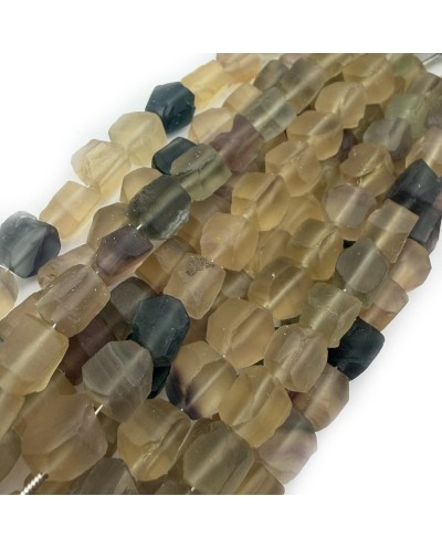 Kamień naturalny Fluoryt bryłka surowa ok 6-8mm sznurek