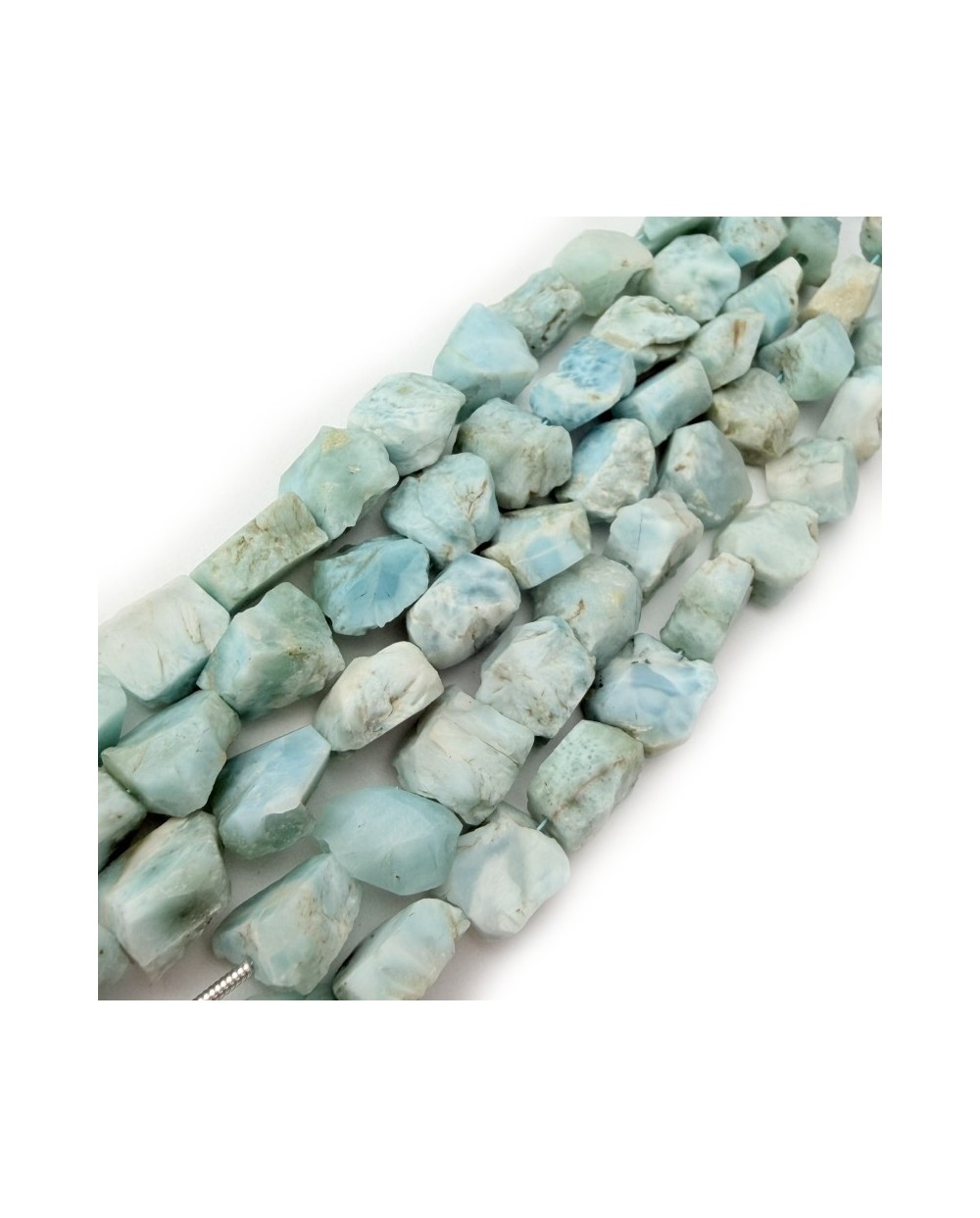Kamień naturalny Larimar bryłka surowa ok 10-11mm sznurek