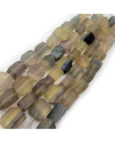 Kamień naturalny Fluoryt bryłka surowa ok 10-11mm sznurek