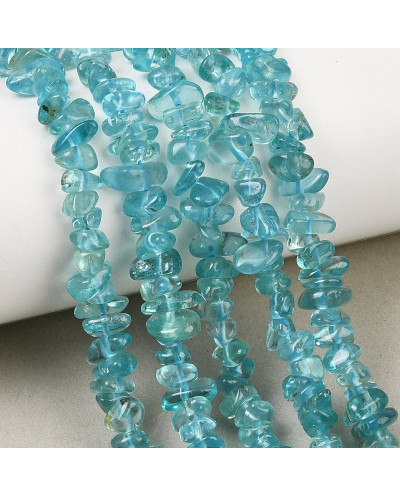 Apatyt blue sieczka 3~11x4~10mm sznurek ok 40 cm