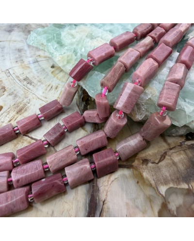 Rodonit Walec 8.5-11mm Sznurek - Kamienie Naturalne do Biżuterii