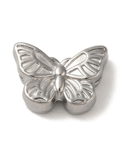 Przekładka ozdobna motylek 13x18x6mm stal nierdzewna