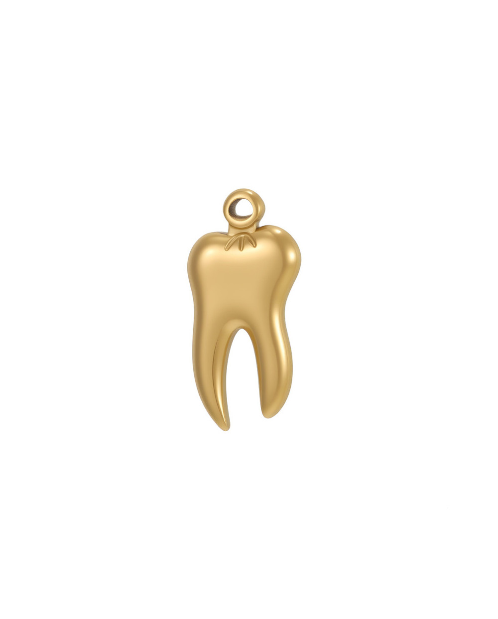 Zawieszka Ząb 21x10mm stal nierdzewna złota