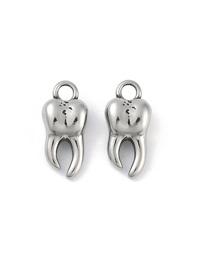 Zawieszka Ząb 17x8x6mm stal nierdzewna