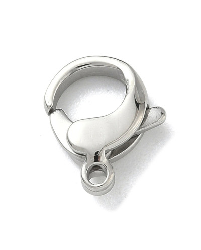Karabińczyk okrągły 12x10x4mm stal nierdzewna srebrny