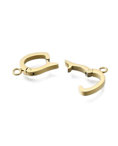Krawatka zapinana do biżuterii modułowej 14,5x8x2mm stal nierdzewna złota