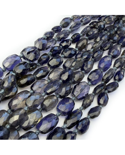 Kamień naturalny Lolit bryłka szlifowana ok 8-11x4-8mm sznurek