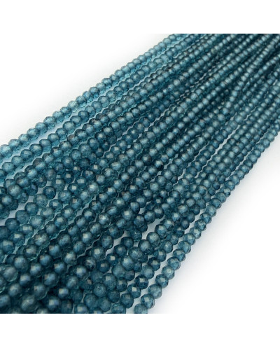 Kamień naturalny London Topaz kulka szlifowana ok 3mm sznurek