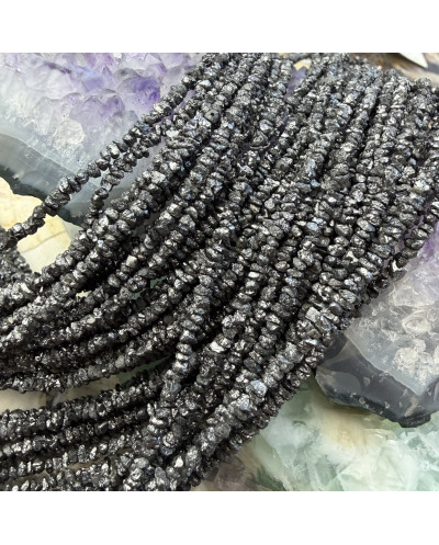 Diament czarny surowy ok 2-3mm sznurek