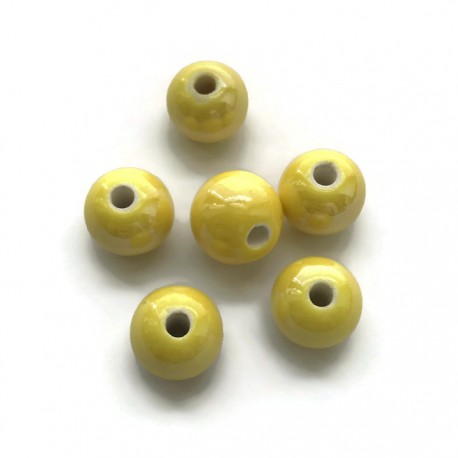 Kulka ceramiczna 10mm żółty