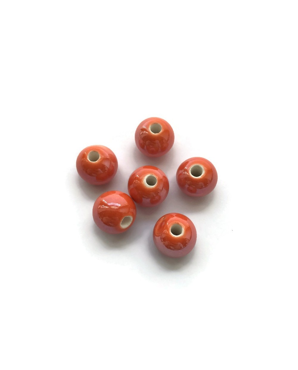 Kulka ceramiczna 10mm pomarańcz
