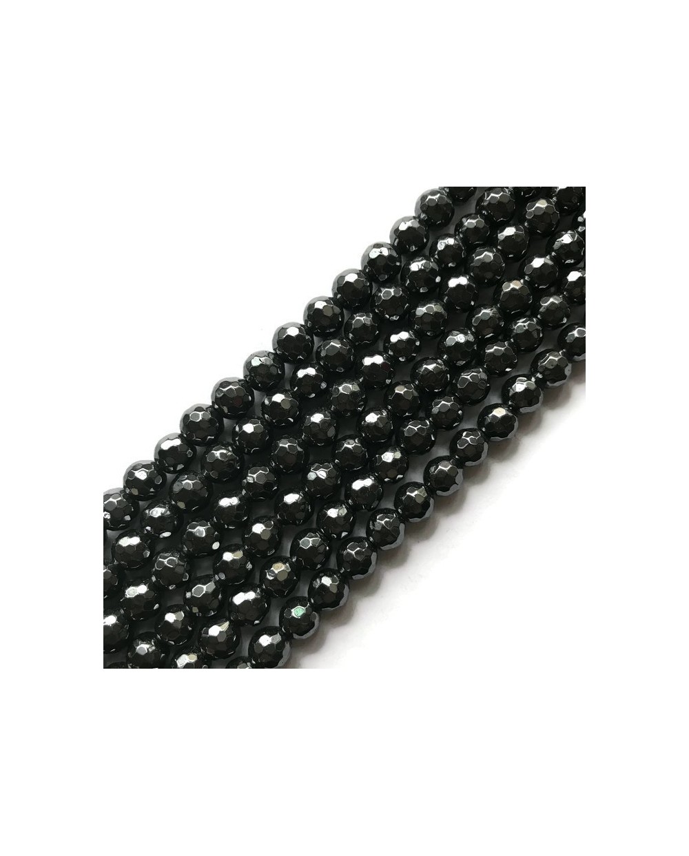 Hematyt kulka 8mm czarny sznurek