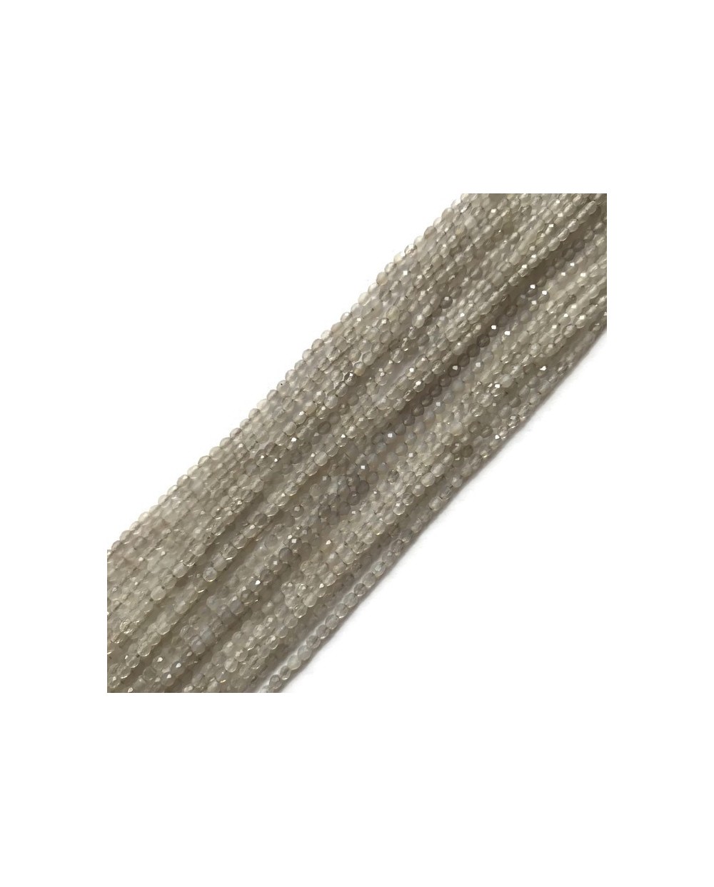 Agat szary kulka 2mm sznurek