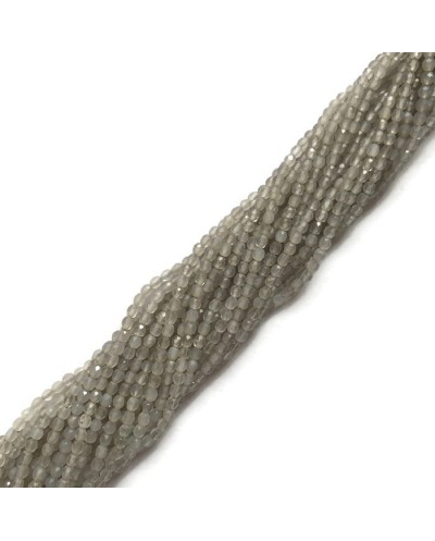 Agat szary kulka 2mm sznurek