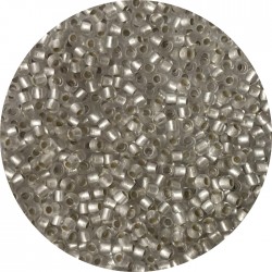 TOHO - Round 11/0 : TR-11-21F Silver-Lined Frosted Crystal