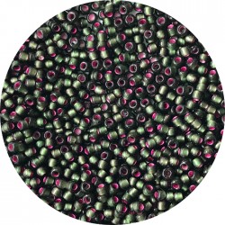 TOHO - Round 11/0 : TR-11-2204 Dyed Silver-Lined Pink Frosted Olivine
