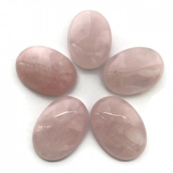 Kwarc różowy kaboszon 30x22mm kamień do soutache i haftu