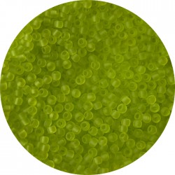 TOHO - Round 11/0 : TR-11-4F Transparent-Frosted Lime Green