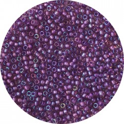TOHO - Round 11/0 :  TR-11-928 Inside-Color Rainbow Rosaline/Opaque Purple Lined