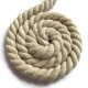 Sznurek sznur lina skręcana bawełna 10mm ecru