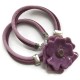 Naszyjnik z ceramiki Kwiat, fioletowy SILVA