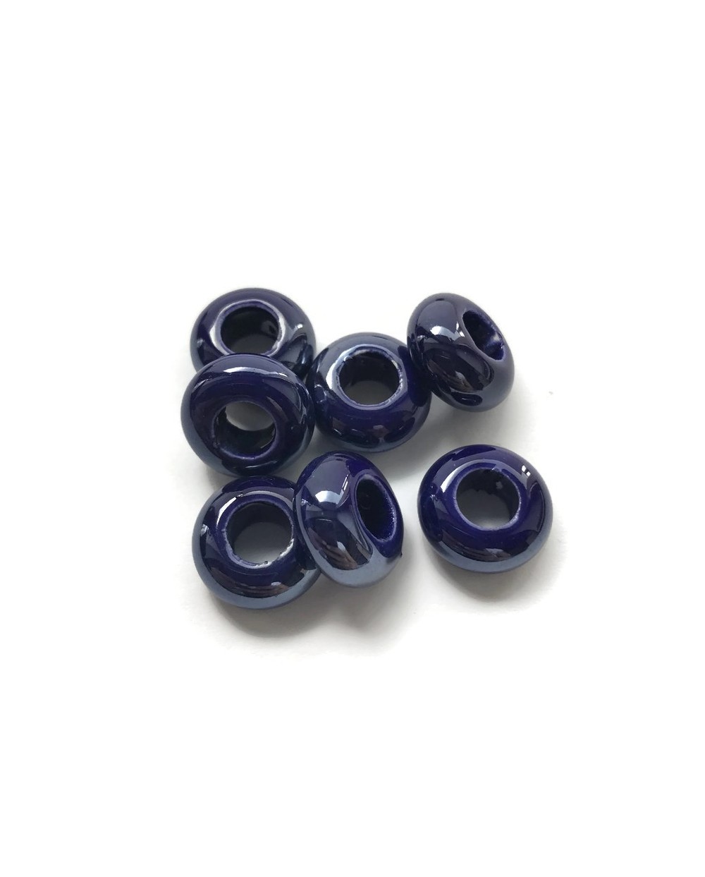 Przekładka ceramiczna oponka 13x6mm granat