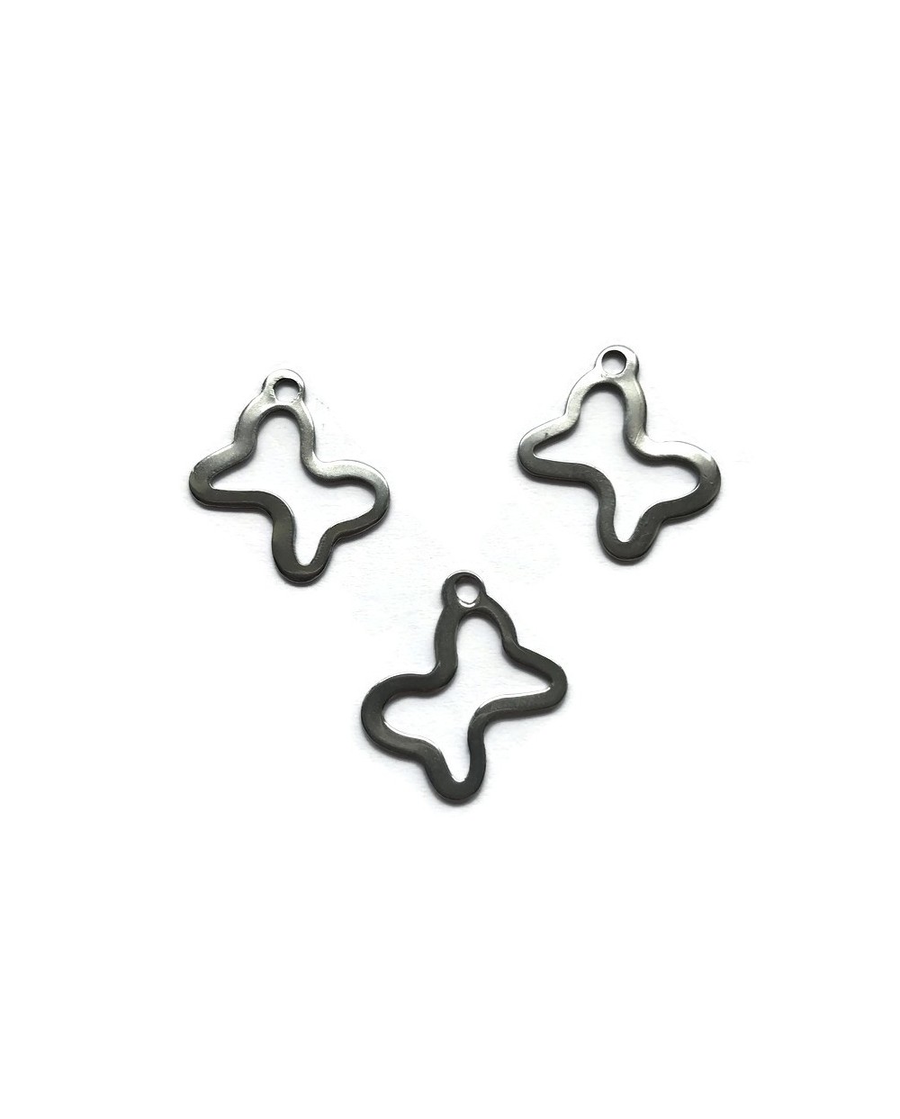 Zawieszka motylek 15x13mm stal nierdzewna