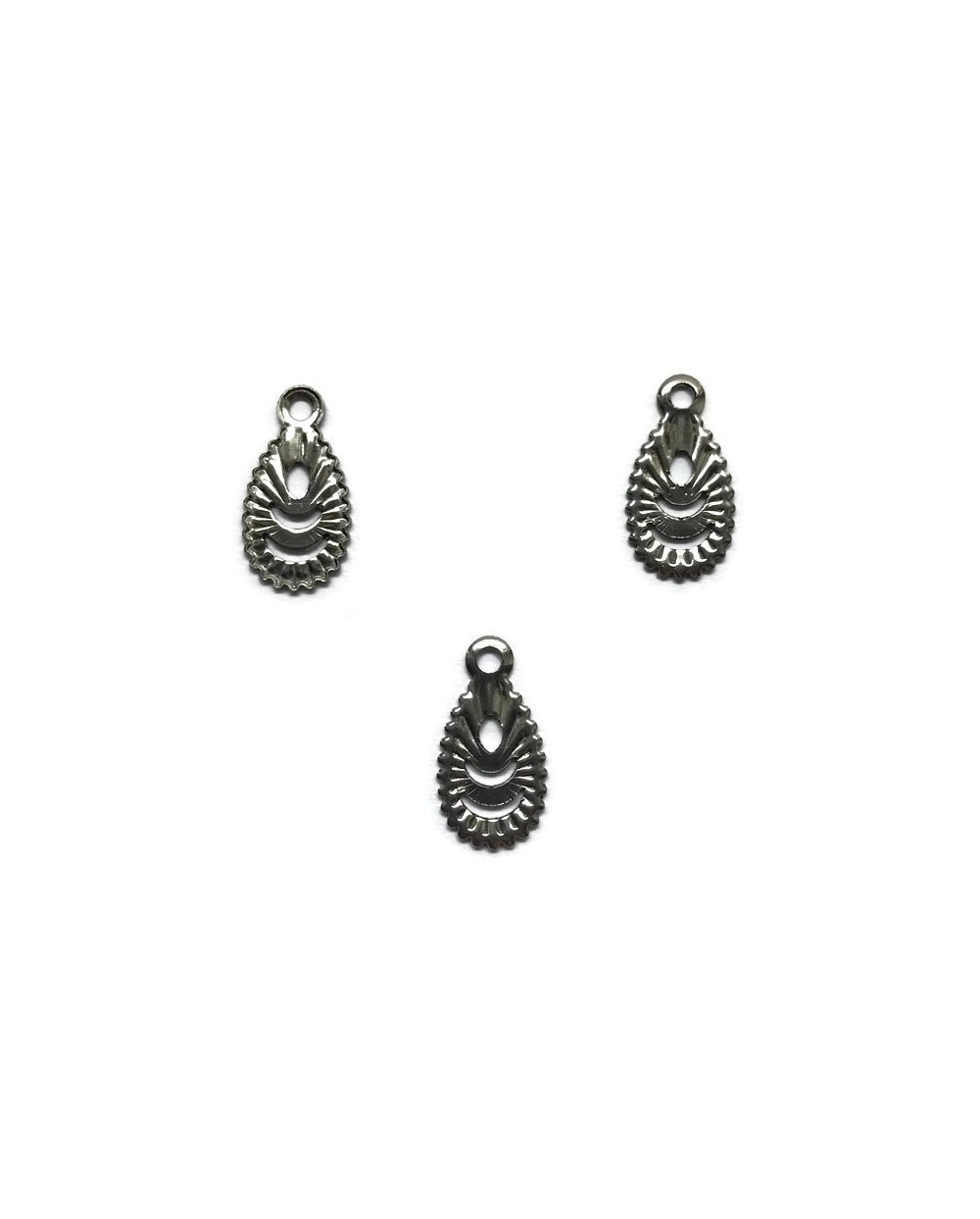 Zawieszka ozdobna 13x7mm stal nierdzewna