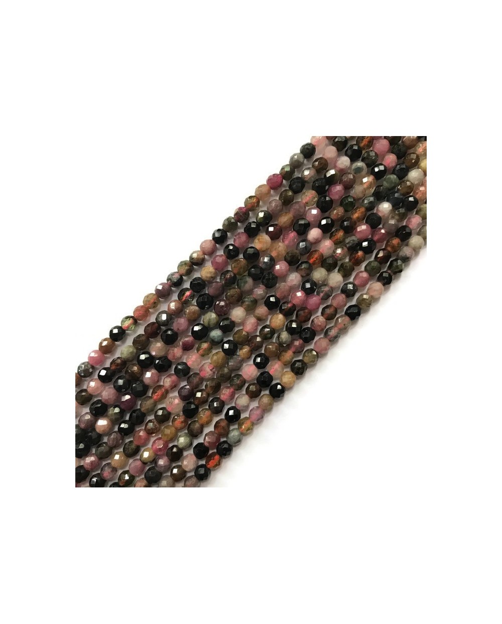 Turmalin kulka 3mm sznurek