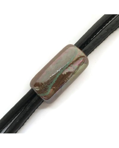 Tunel rurka ceramiczna 36mm brązowo-zielony