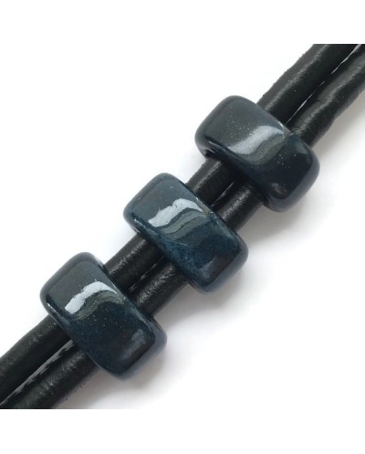 Koralik przekładka ceramiczna 20x10mm granat