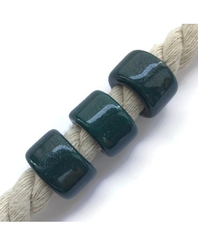 Koralik przekładka ceramiczna 24x14mm turkus