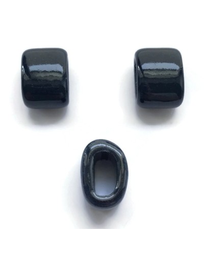 Koralik przekładka ceramiczna 20x10mm granat