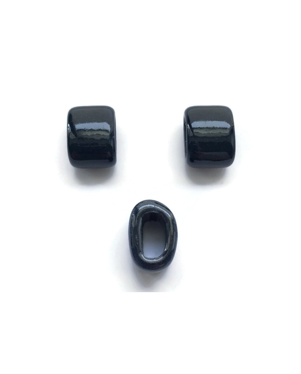 Koralik przekładka ceramiczna 20x10mm granat