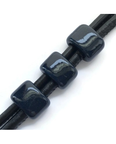 Koralik przekładka ceramiczna 20x10mm granat