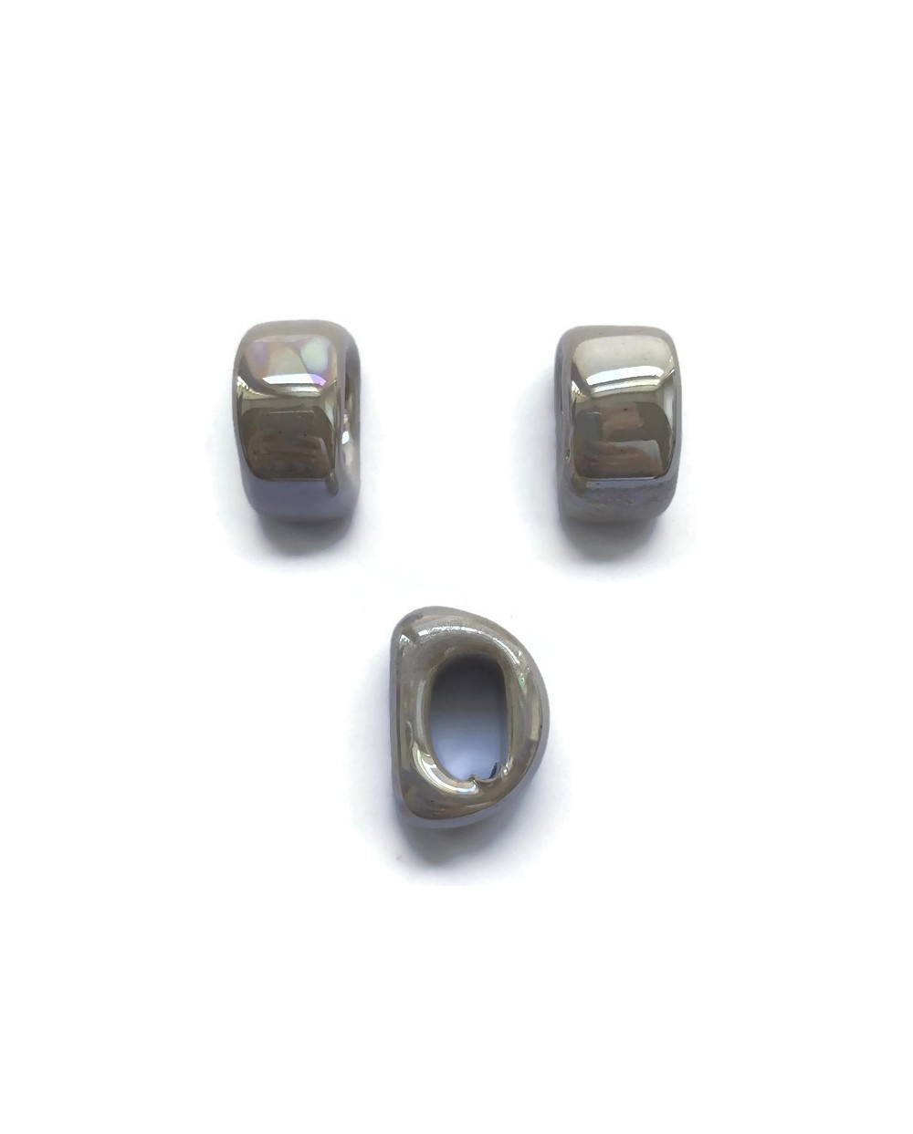 Koralik przekładka ceramiczna 20x10mm kawowy