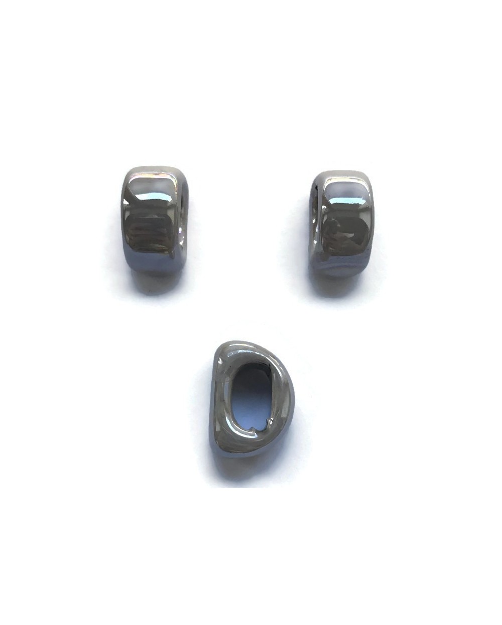 Koralik przekładka ceramiczna 20x10mm beżowy