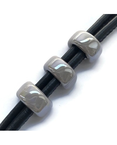 Koralik przekładka ceramiczna 20x10mm beżowy