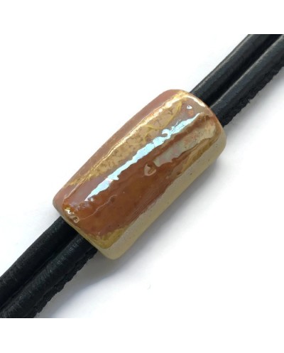 Tunel rurka ceramiczna 36mm pomarańczowo-różowy